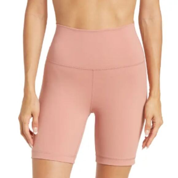 90 Degree by Reflex Rose Pink Superflex Buttery High Waisted Bike Shorts Size XS - Picture 2 of 7